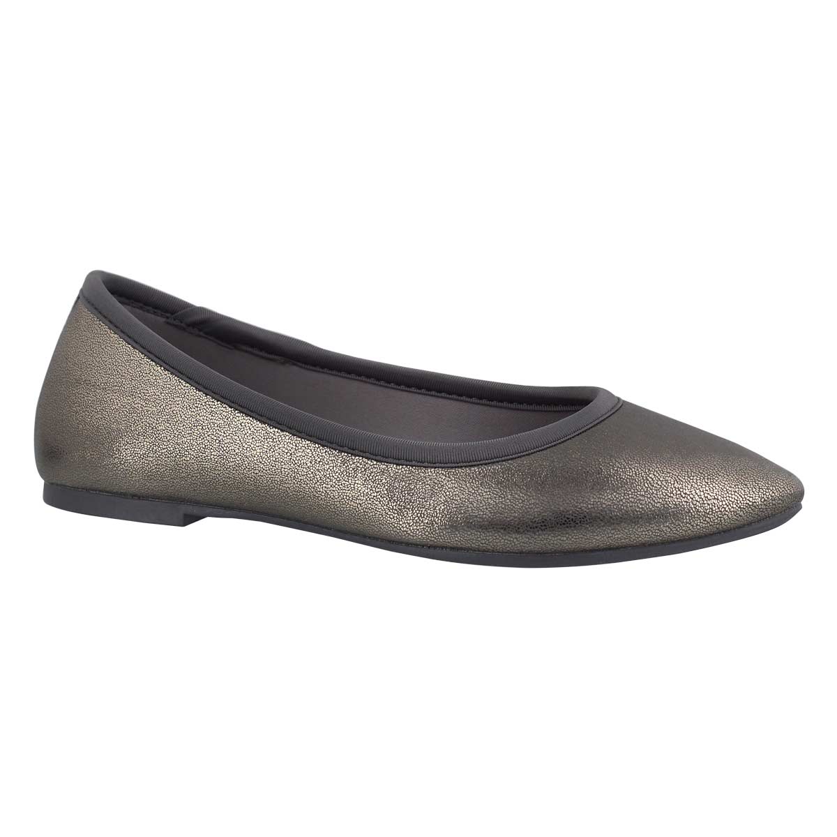 Women's CLEO charcoal metallic casual flats