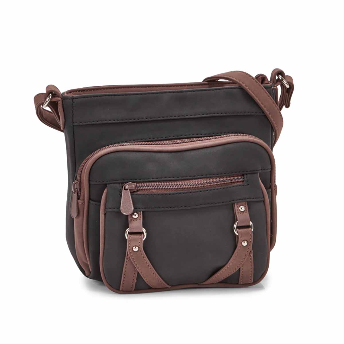 Lds Prime Mini black/coffee cross body