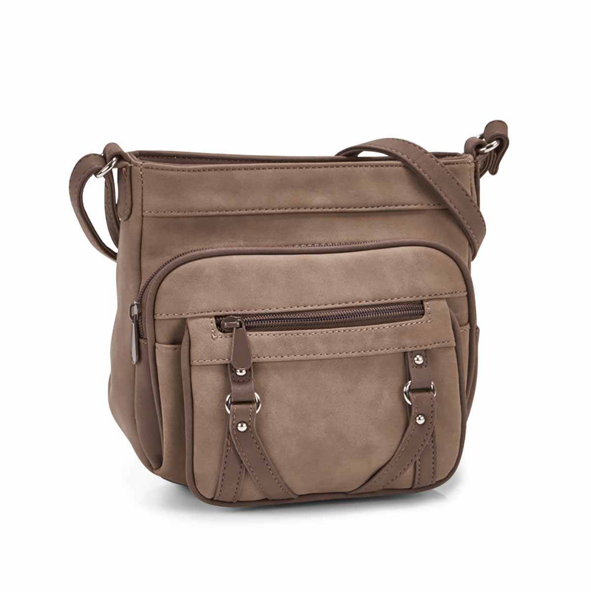 Women's PRIME MINI sand/coffee cross body bag