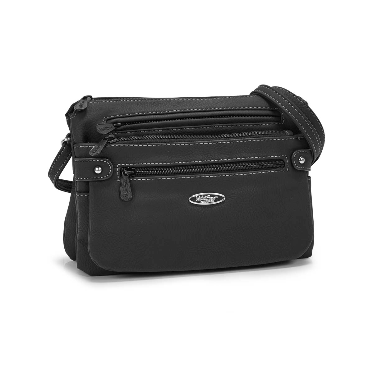 Women's MINI SLEEK black crossbody bag