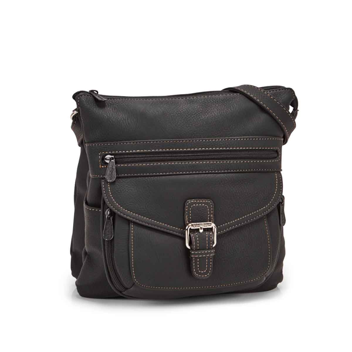 Women's CONTOUR black cross body bag