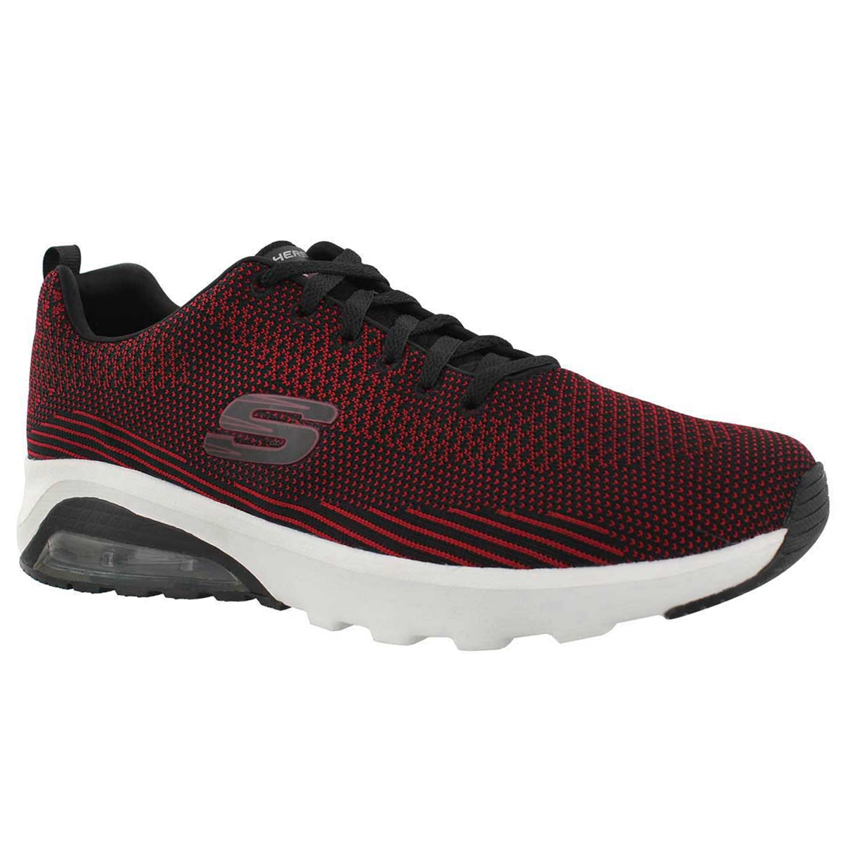 Men's SKECH-AIR EXTREME bk/rd lace up sneakers
