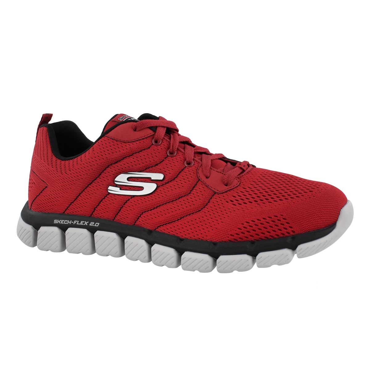 Men's SKECH-FLEX 2.0 MILWEE red/black sneakers