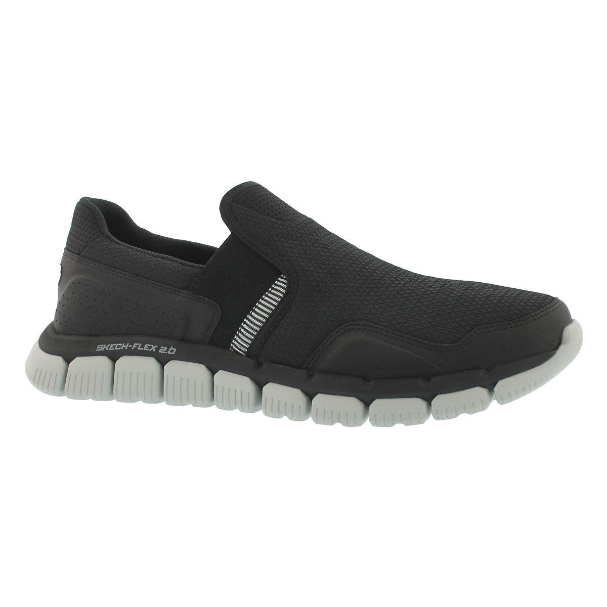 Men's SKECH-FLEX 2.0 WENTLAND blk/grey slip ons