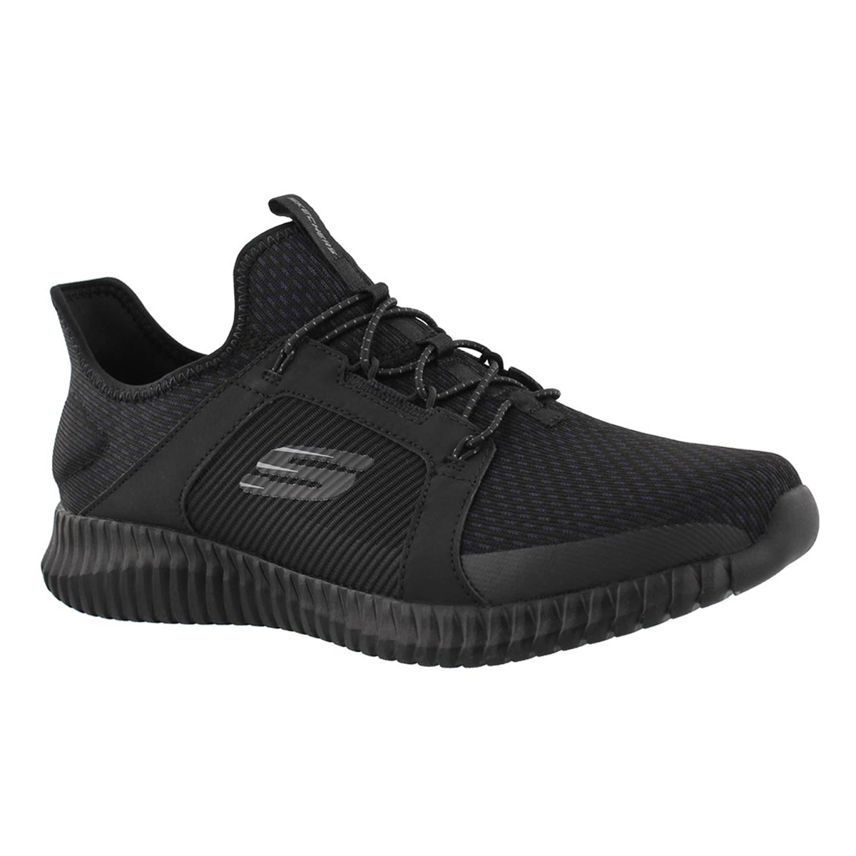 Men's ELITE FLEX black slip on sneakers