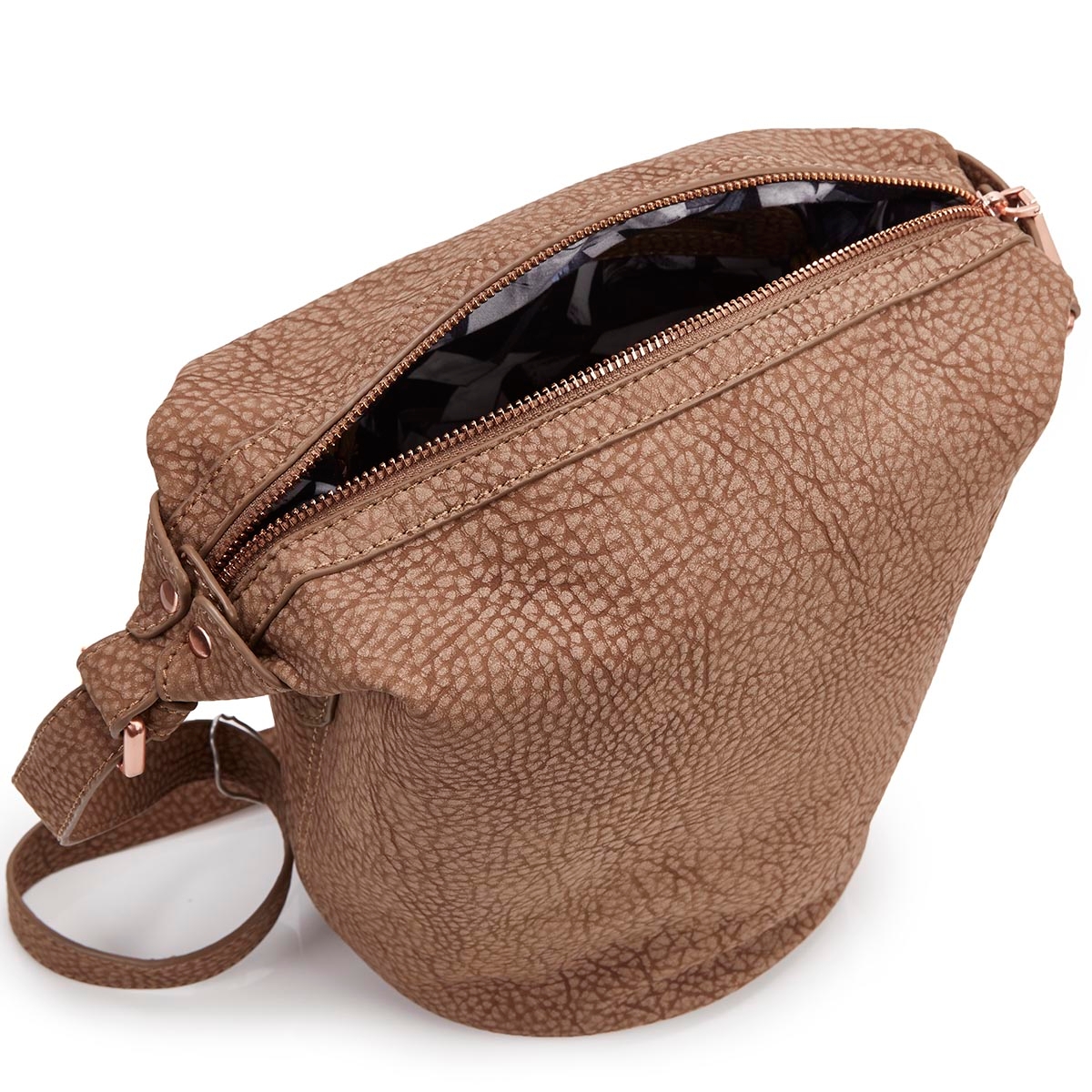 Lds sand bucket cross body bag