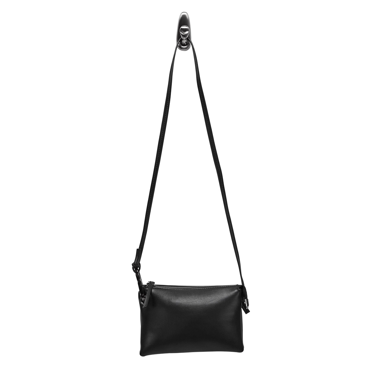 Lds black mini cross body bag
