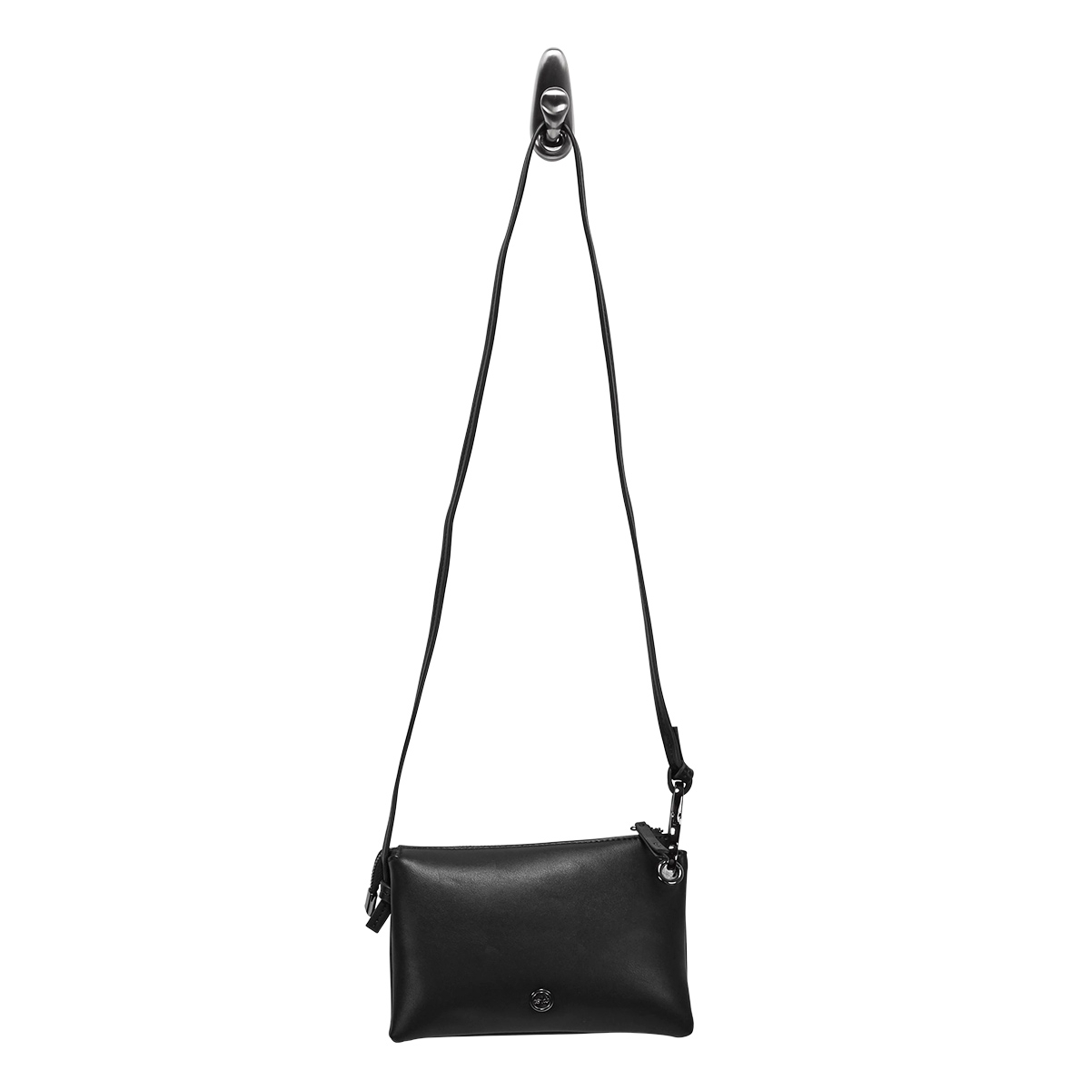 Lds black mini cross body bag