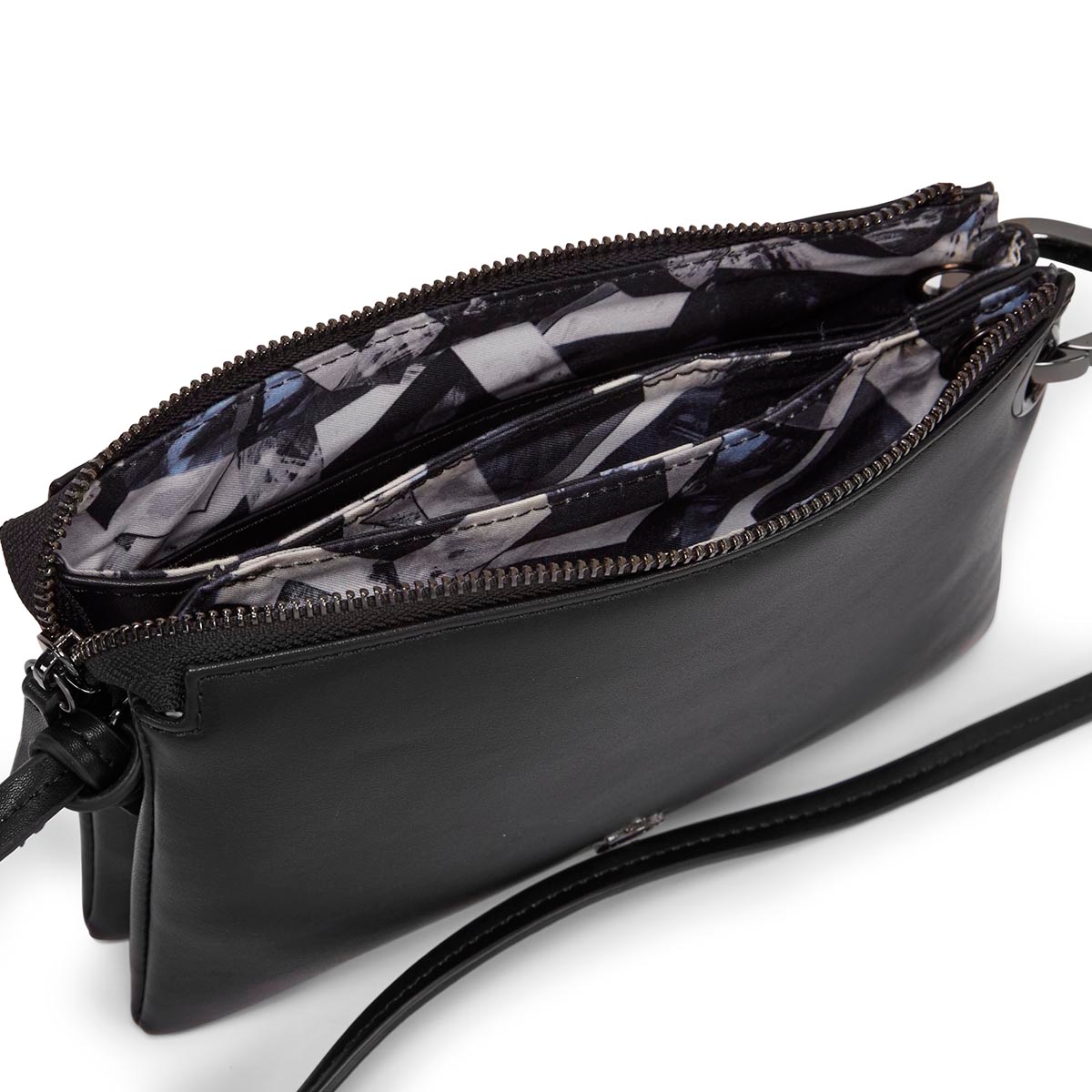 Lds black mini cross body bag