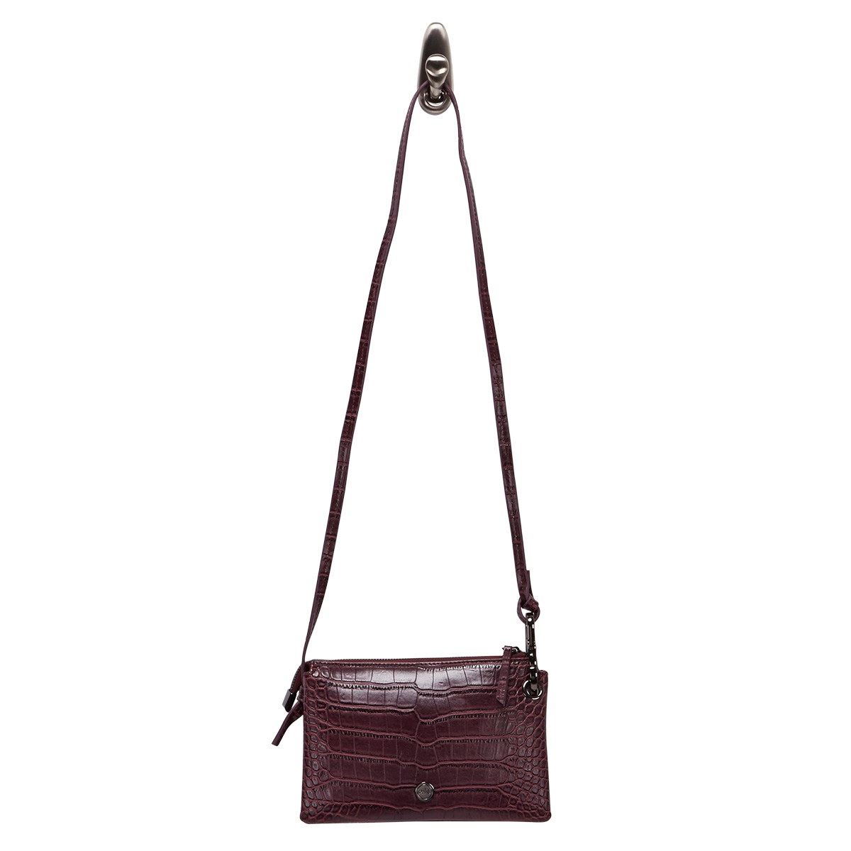 Mini-sac bandoul 5380, imp croco vin, fe