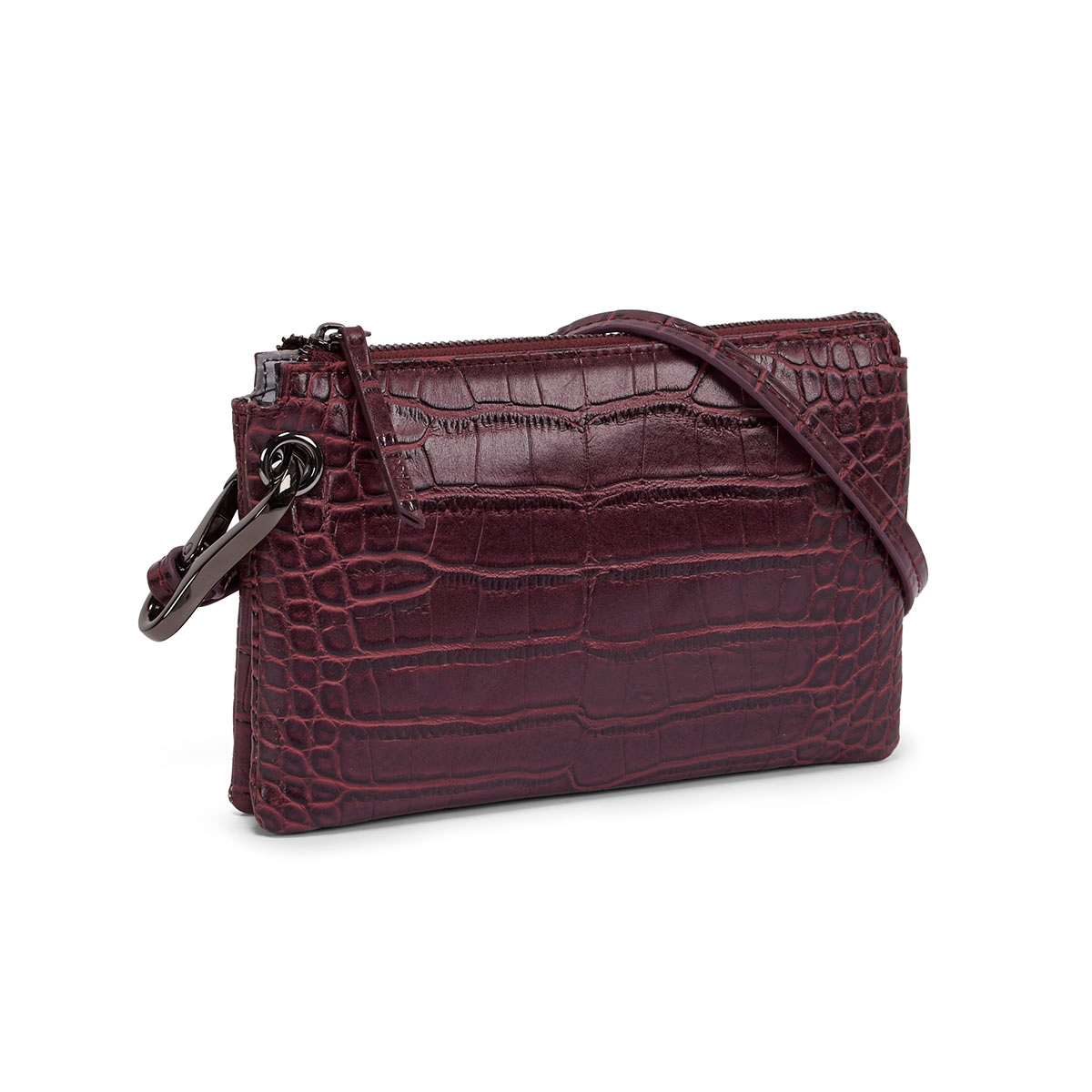 Mini-sac bandoul 5380, imp croco vin, fe