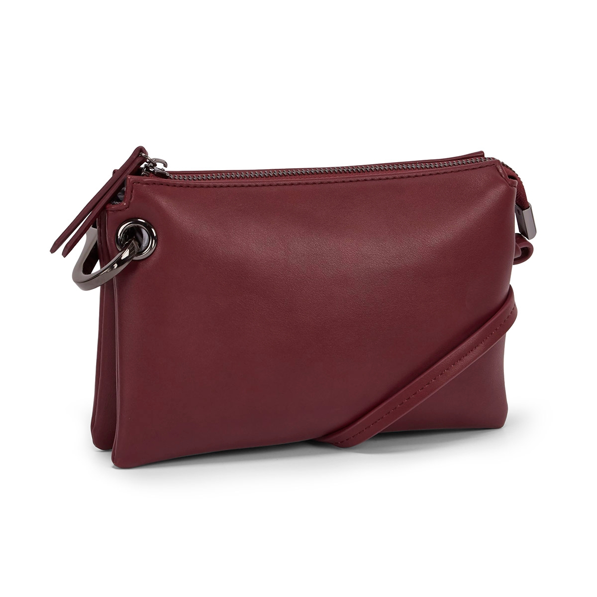 Lds wine mini cross body bag