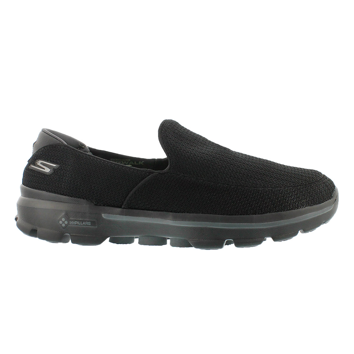 Mns GOwalk 3 blk slip on shoe