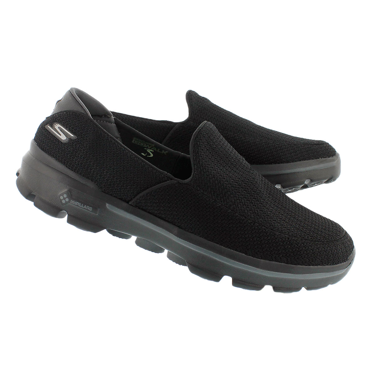 Mns GOwalk 3 blk slip on shoe