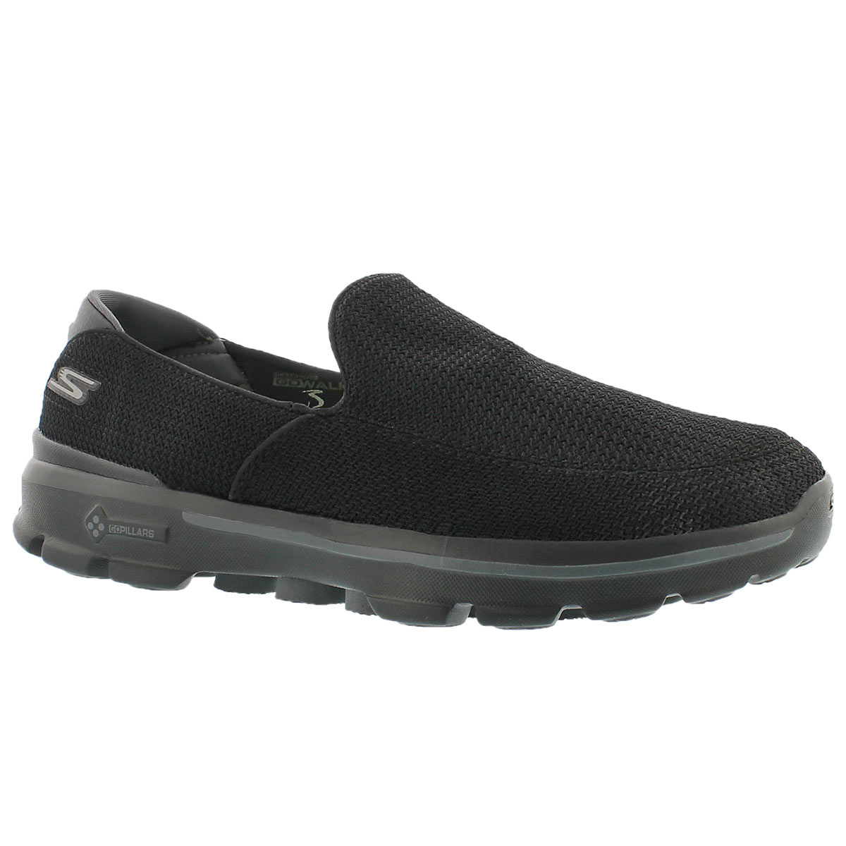 Mns GOwalk 3 blk slip on shoe