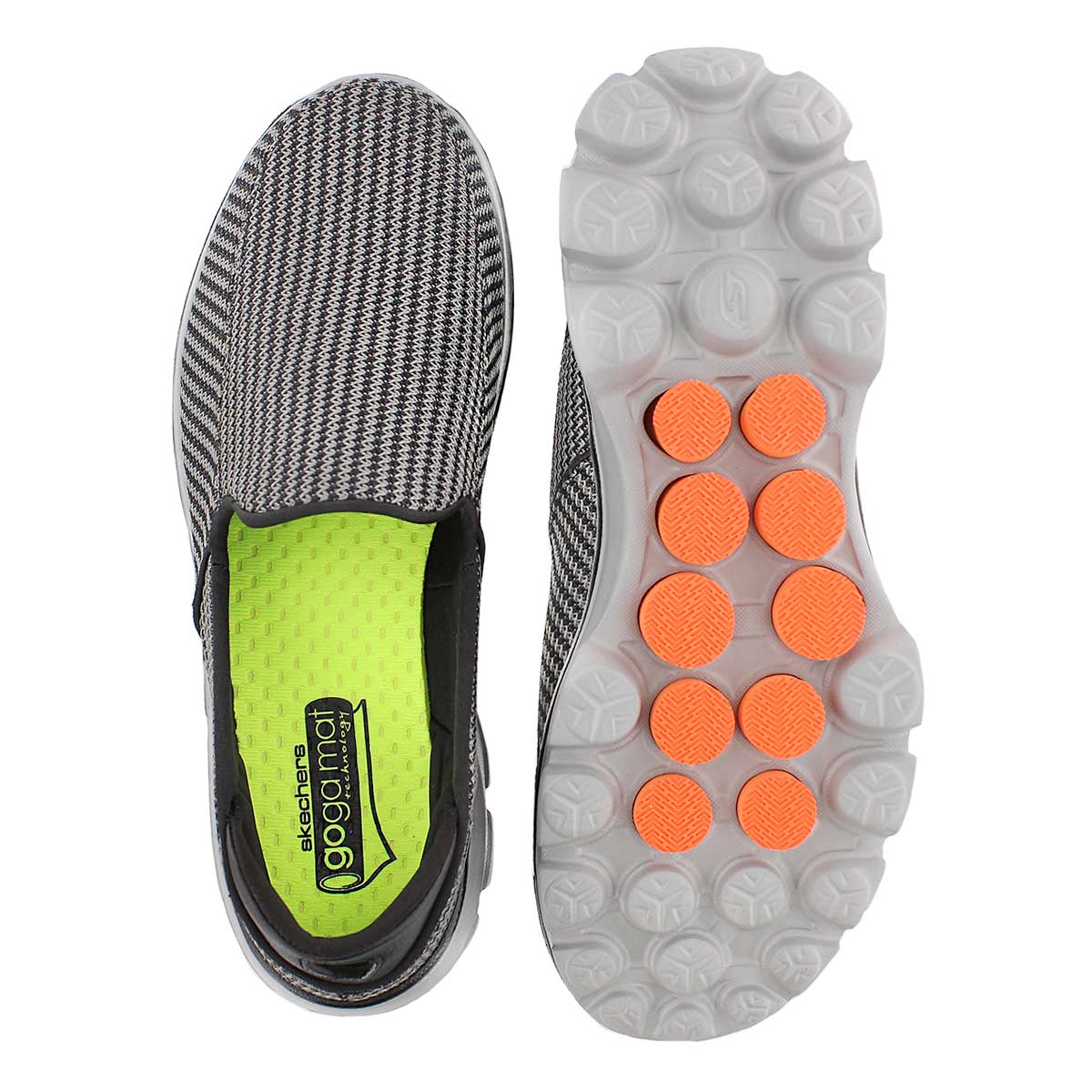 Mns GOwalk 3 char/orng slip on shoe