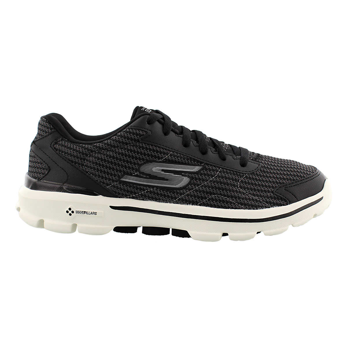 Mns GOwalk 3 Fit Knit blk sneakers