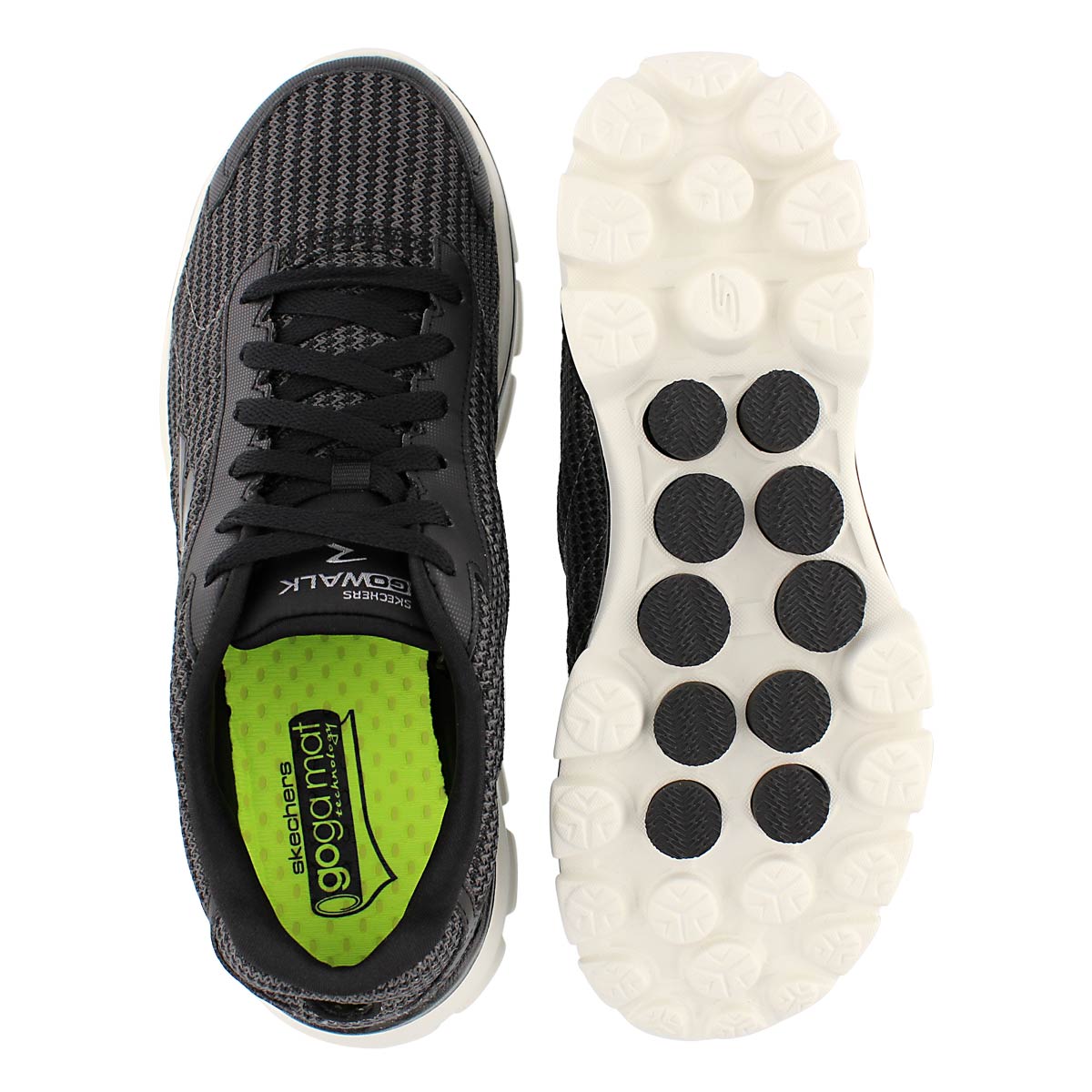 Mns GOwalk 3 Fit Knit blk sneakers