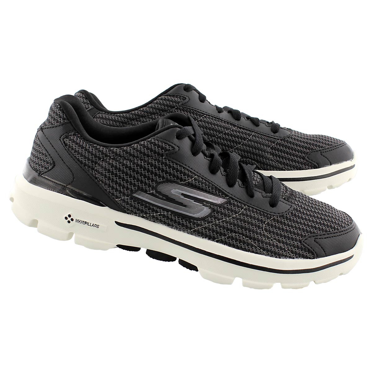 Mns GOwalk 3 Fit Knit blk sneakers