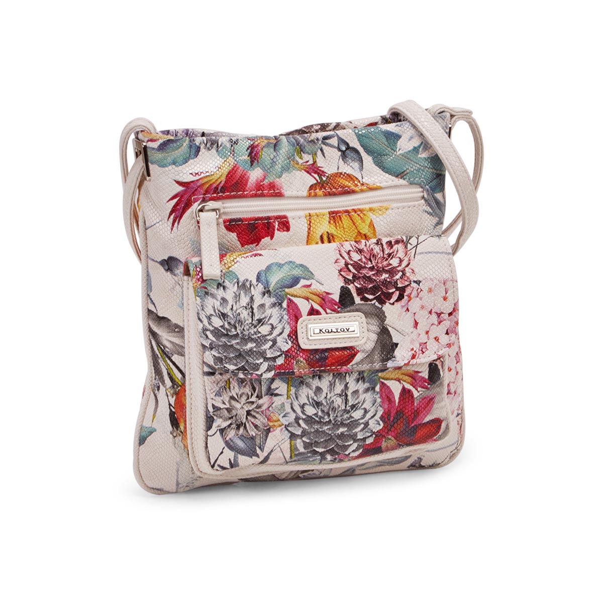 Lds Harper floral multi cross body bag
