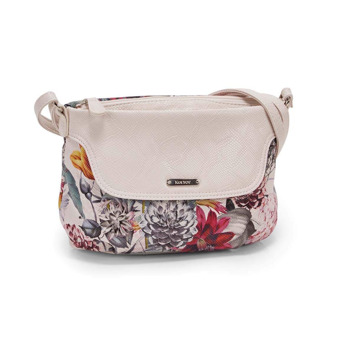 Women's RUBY white floral multi cross body bag