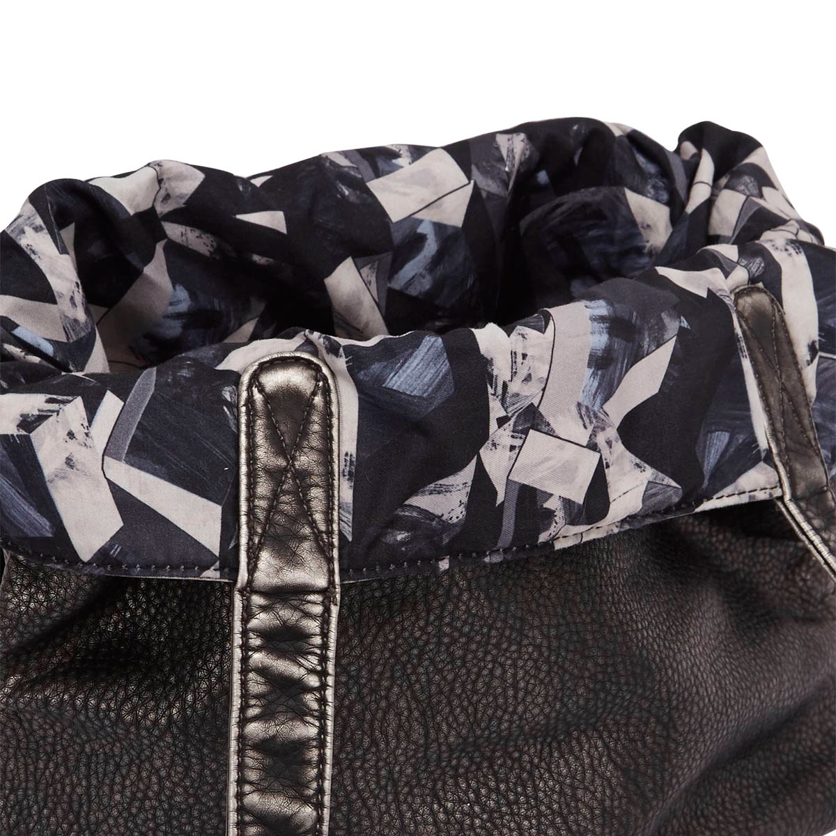 Lds black washed reversibe tote