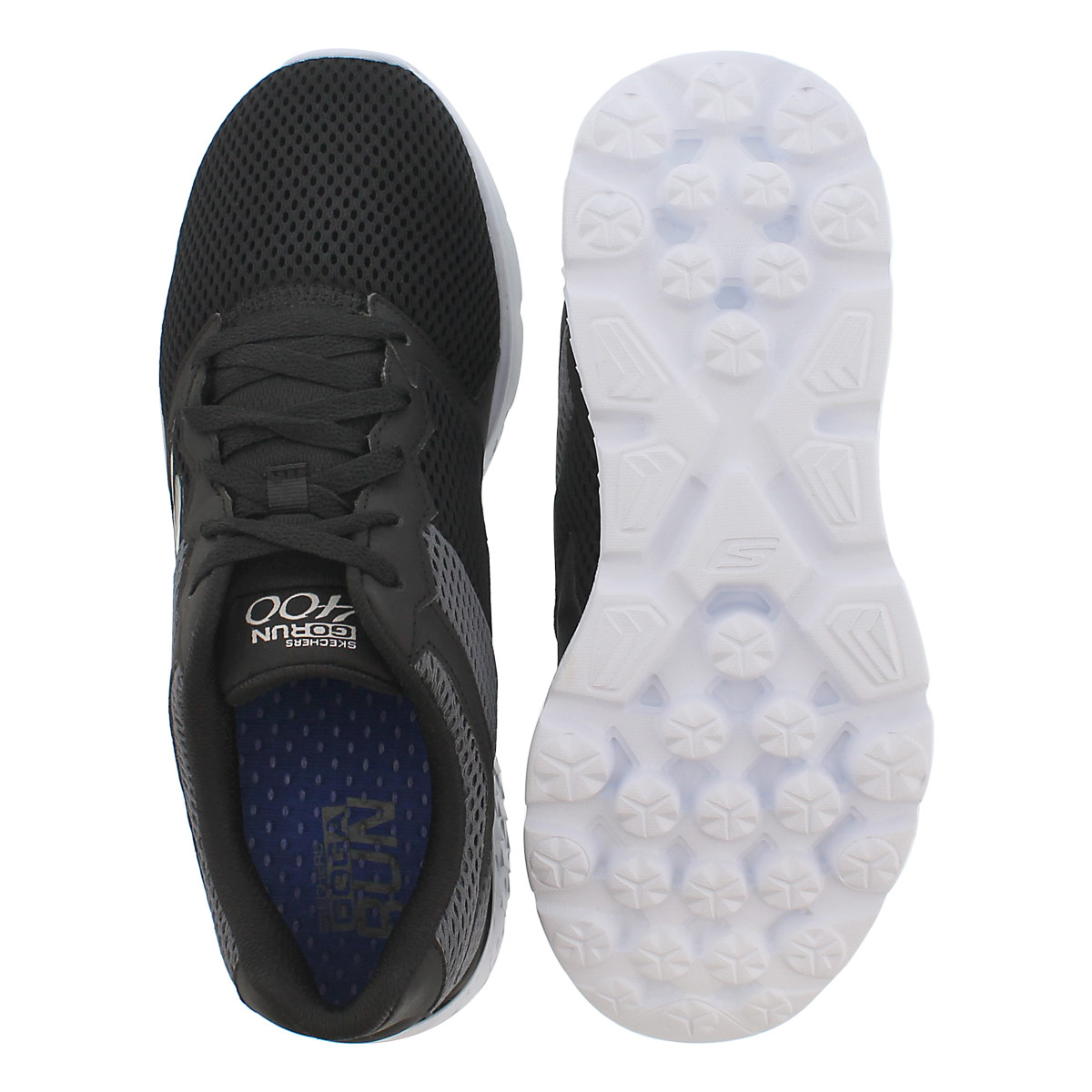 Mns GO Run 400 blk lace up running shoe