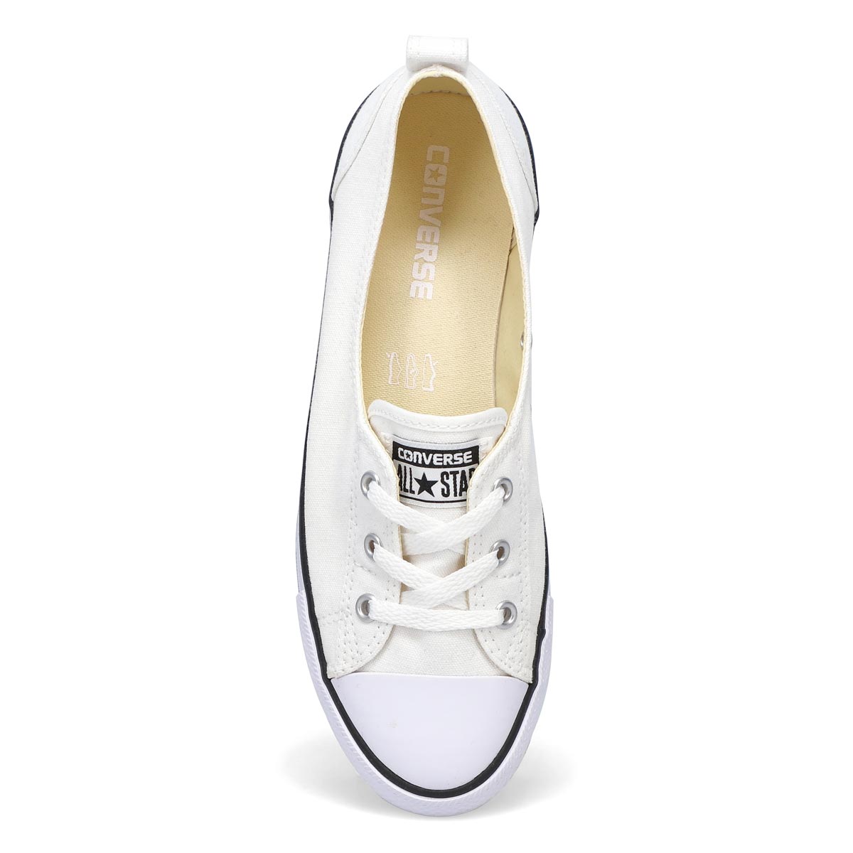 Lds CT A/S Ballet Lace white slip on