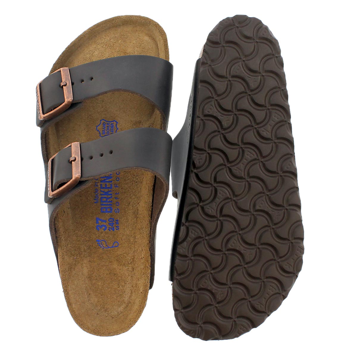 Lds Arizona brown 2 strap sandal SF