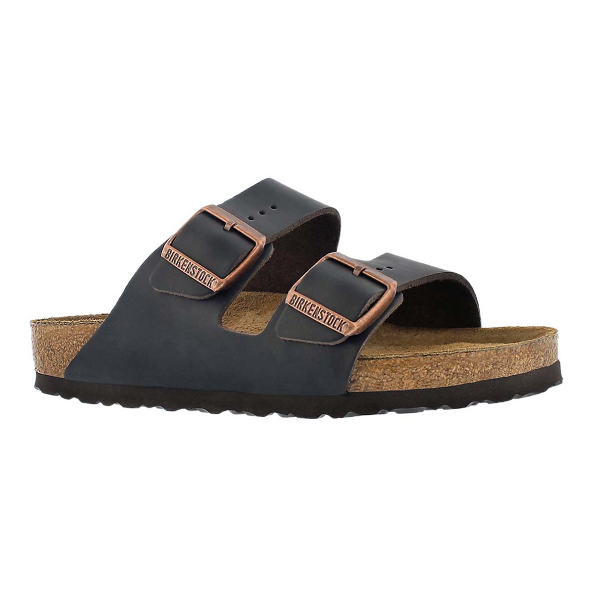 Lds Arizona brown 2 strap lthr sandal SF