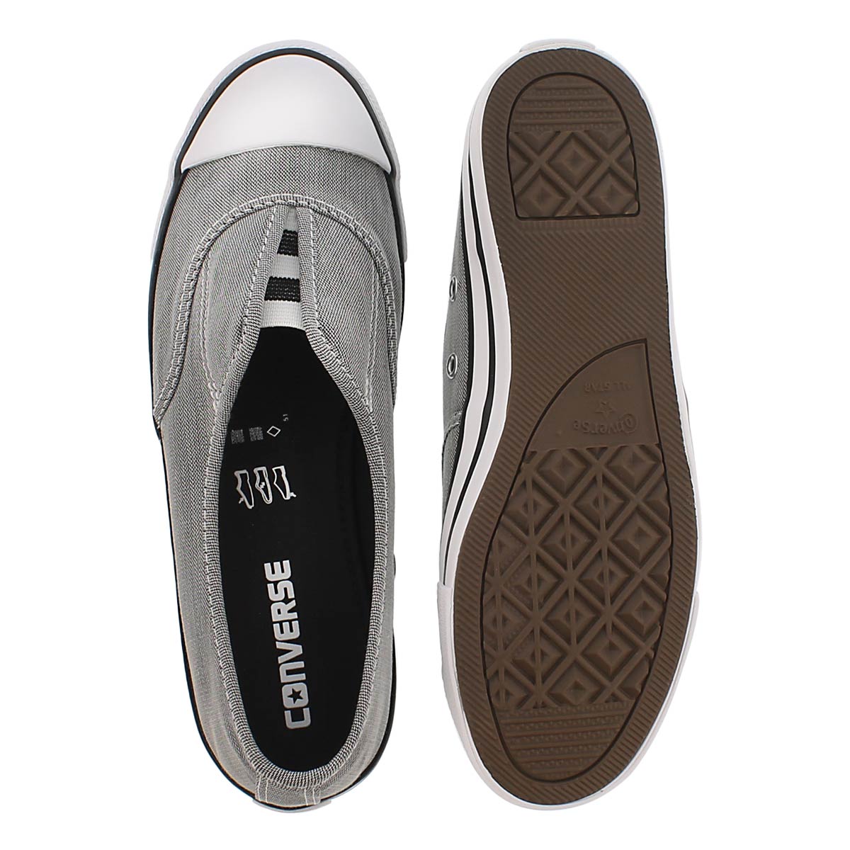 Lds CT AllStar Cove blk/wht slip on