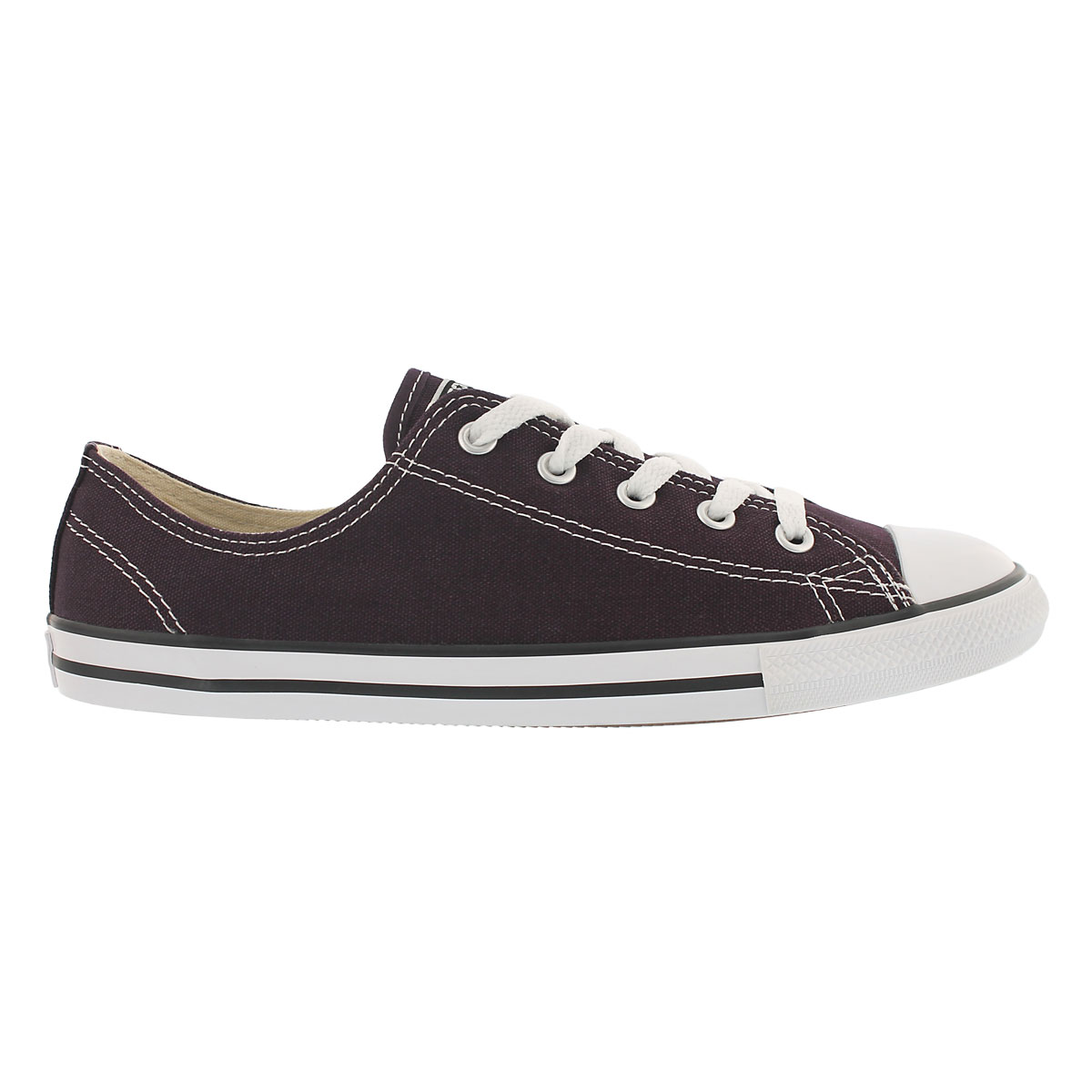 Lds CT A/S Dainty Canvasv blk cherry ox