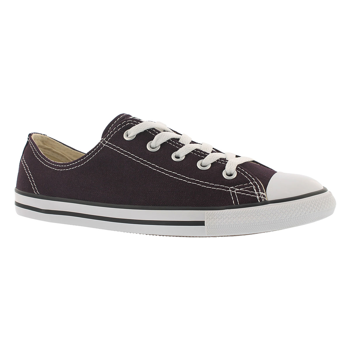 Lds CT A/S Dainty Canvasv blk cherry ox