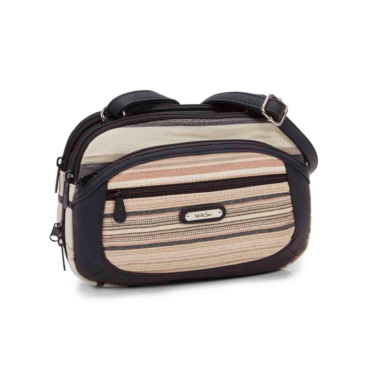 Women's TERABYTE natural/black crossbody bag