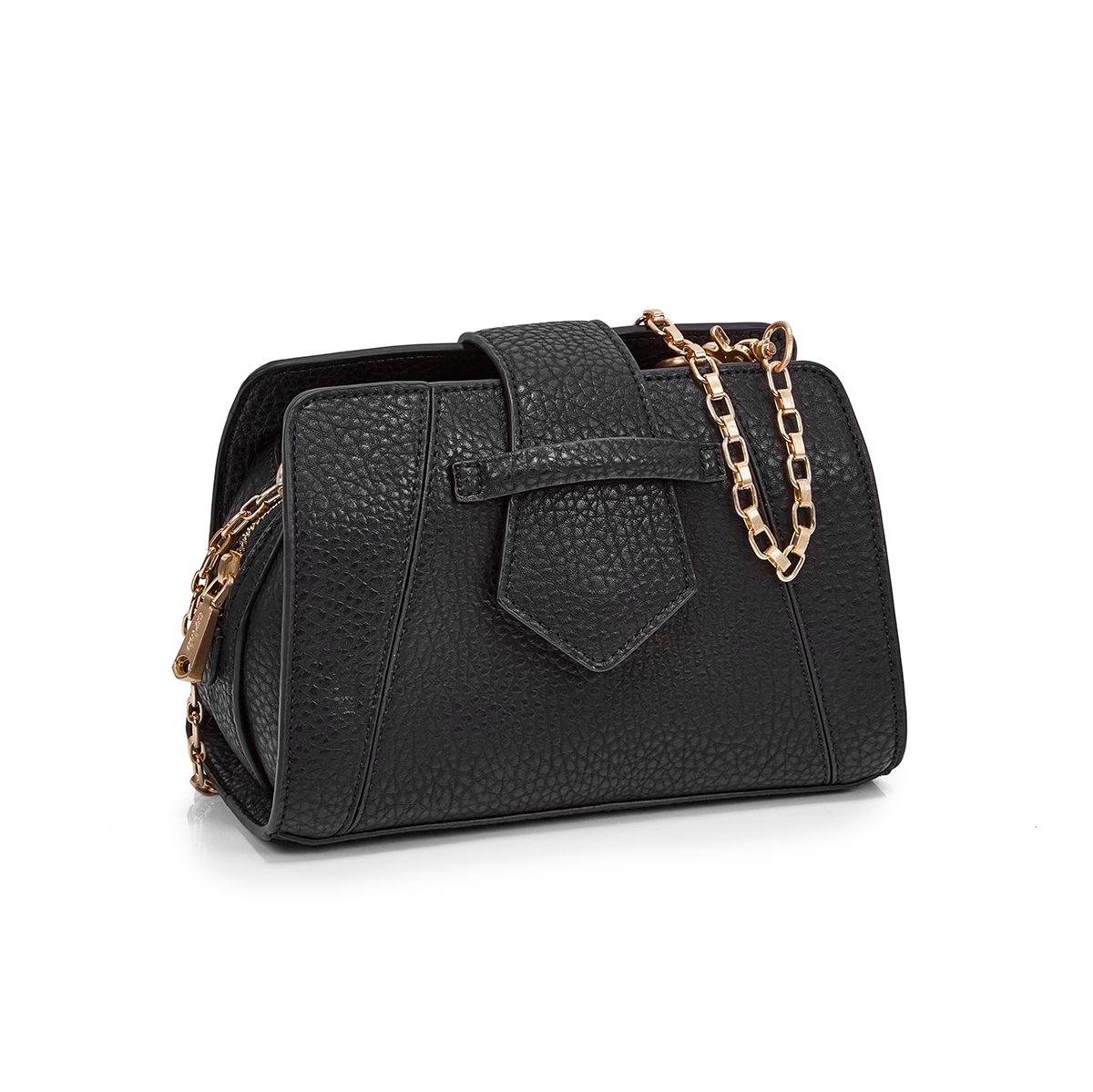 Women`s 5604 MINI SADDLE black cross body bag