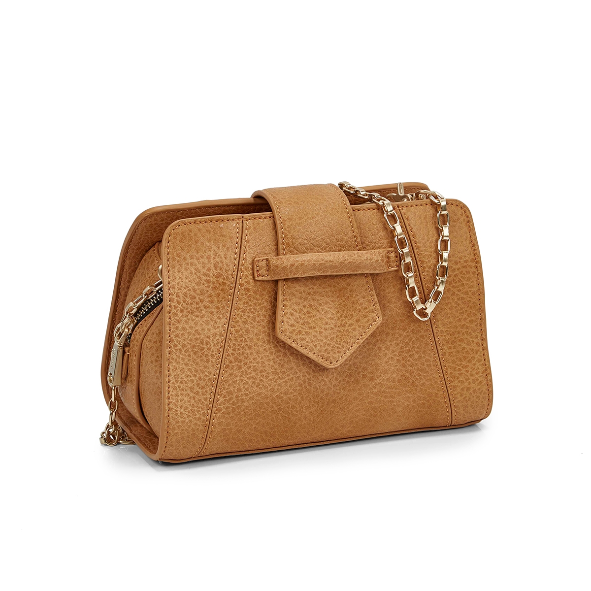 Women's 5604 MINI SADDLE camel cross body bag