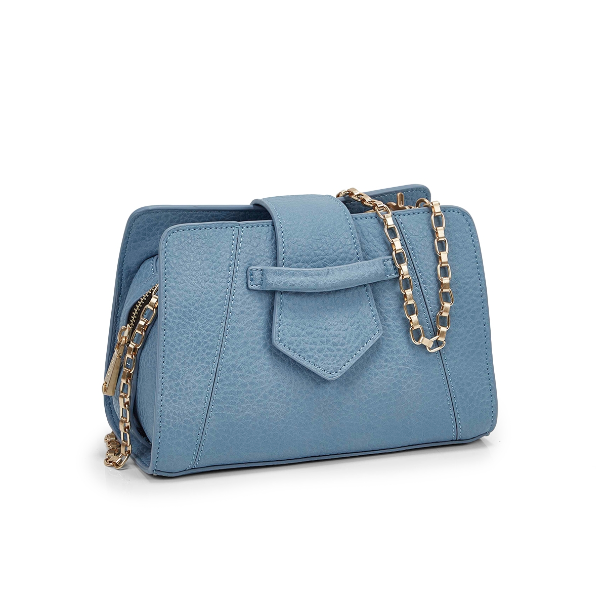 Women`s 5604 MINI SADDLE light blue cross body bag