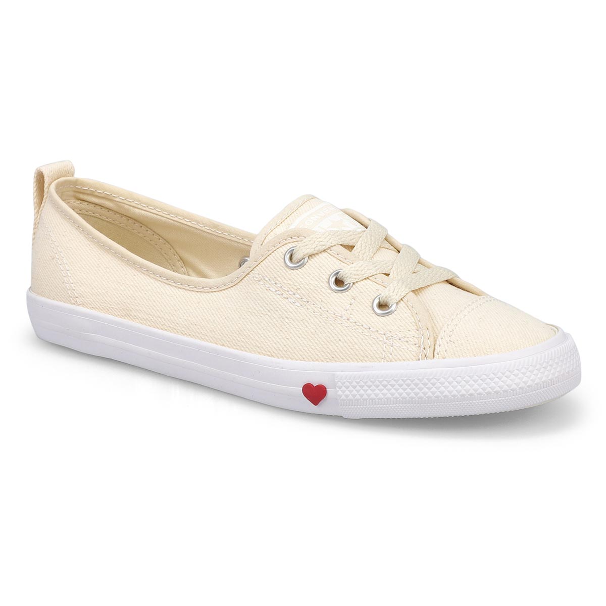 Lds CT A/S Ballet Lace SFL ivory slip on
