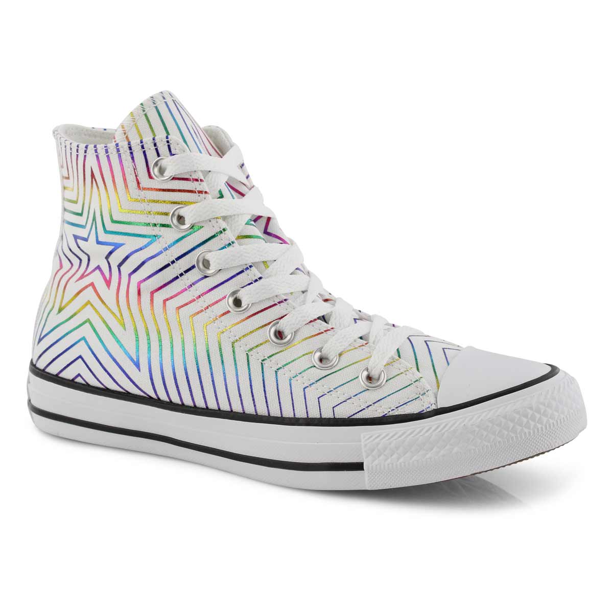 Lds CTAS Hi wht/multi snkr