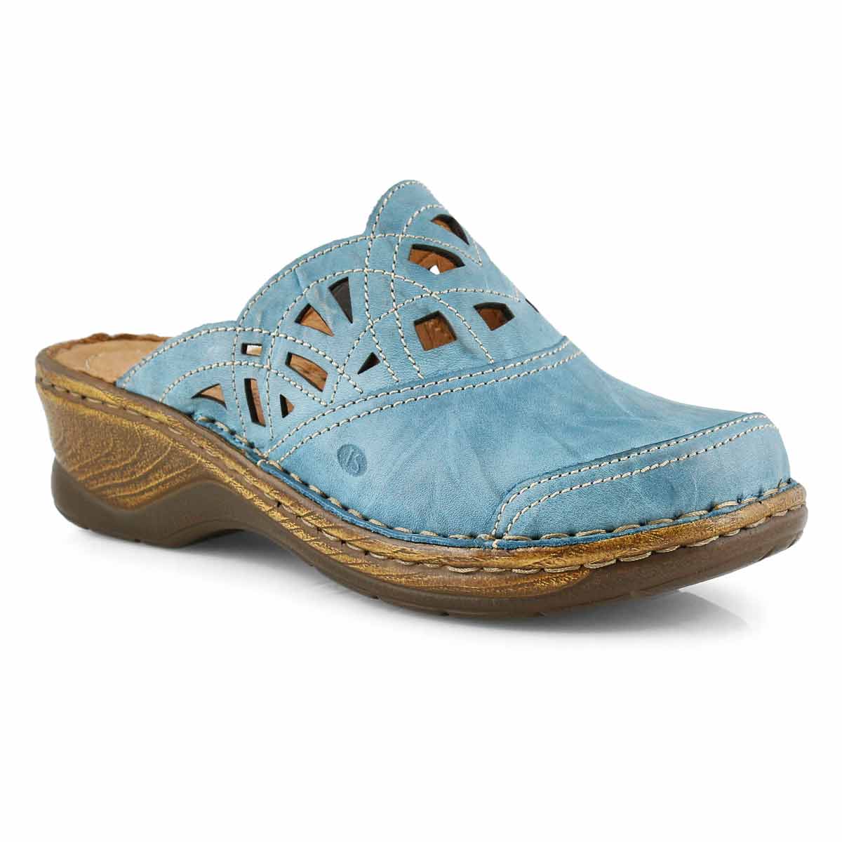 Lds Catalonia 41 azure low wedge clog