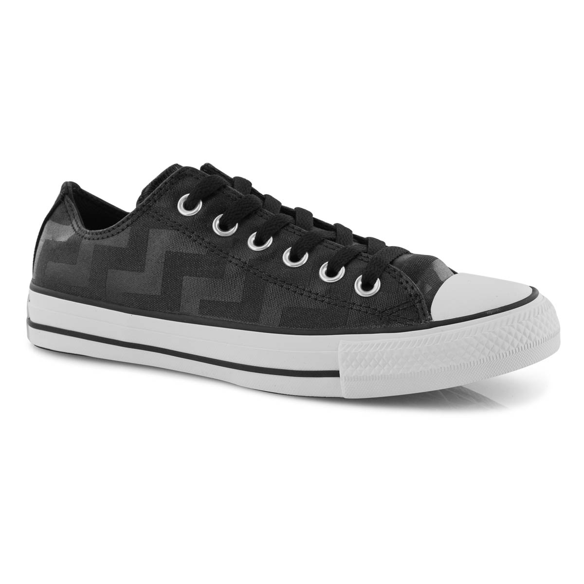 Lds CTAS Glam Dunk blk/wht snkr