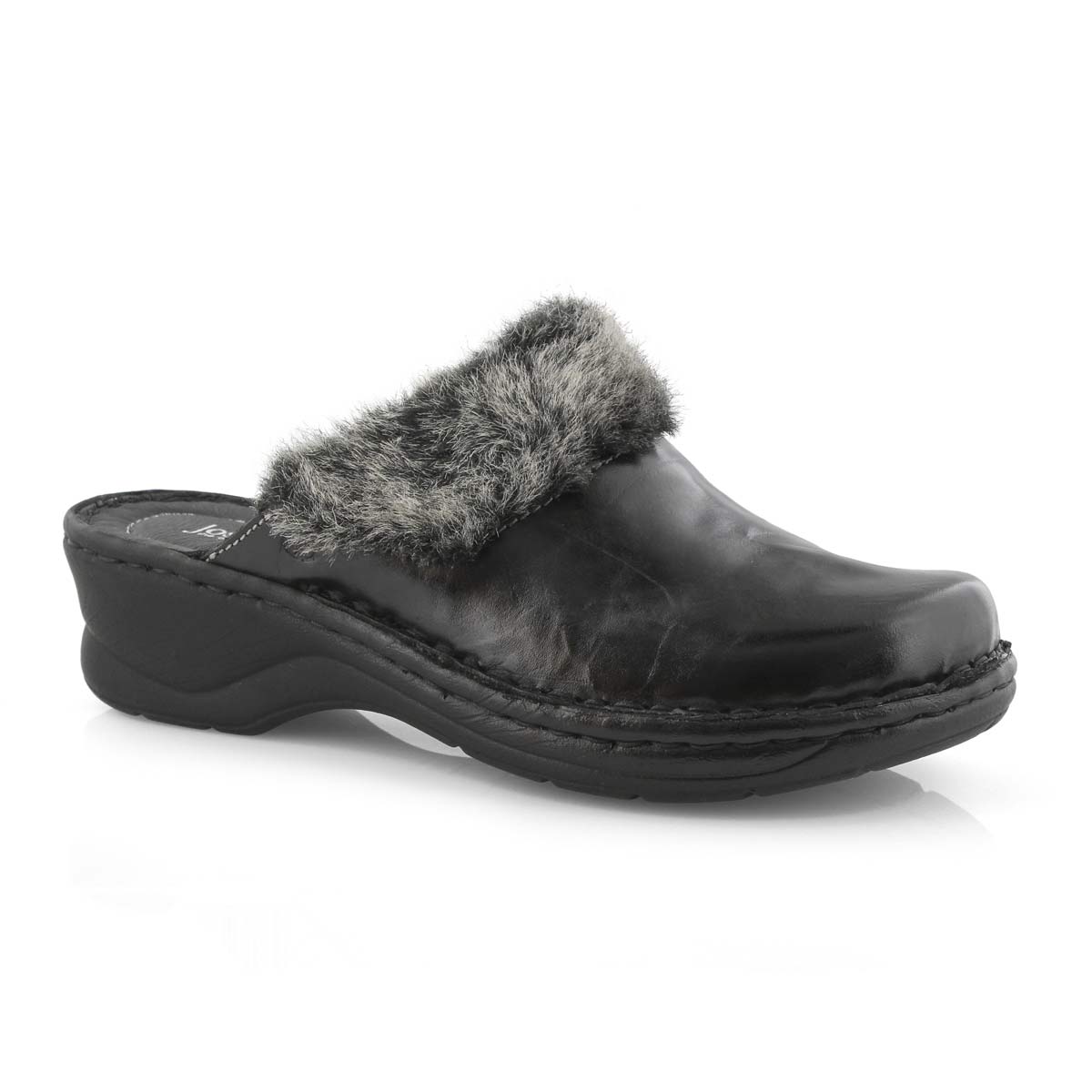 Lds Catalonia 45 schwarz low wedge clog