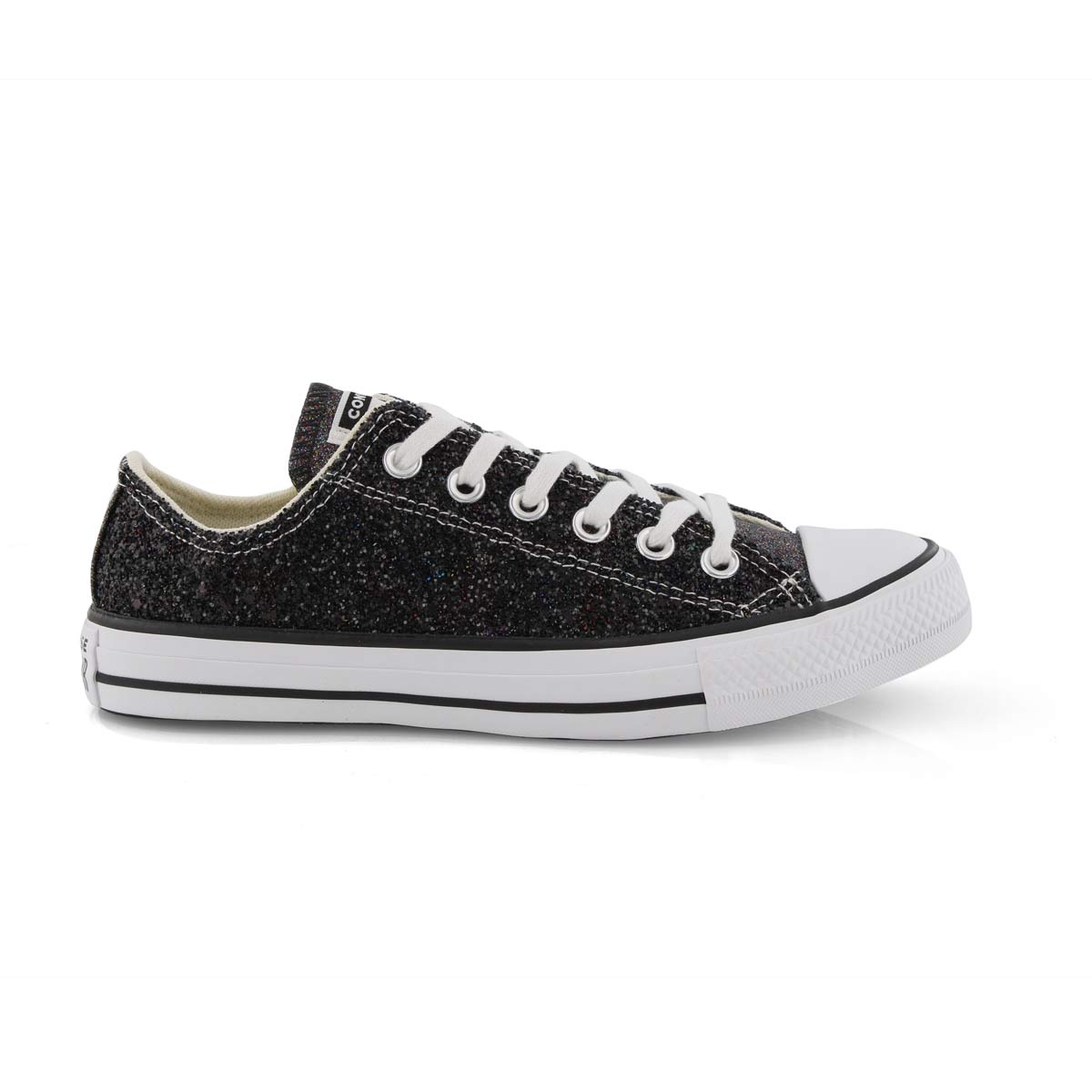 black all star galaxy dust ox trainers