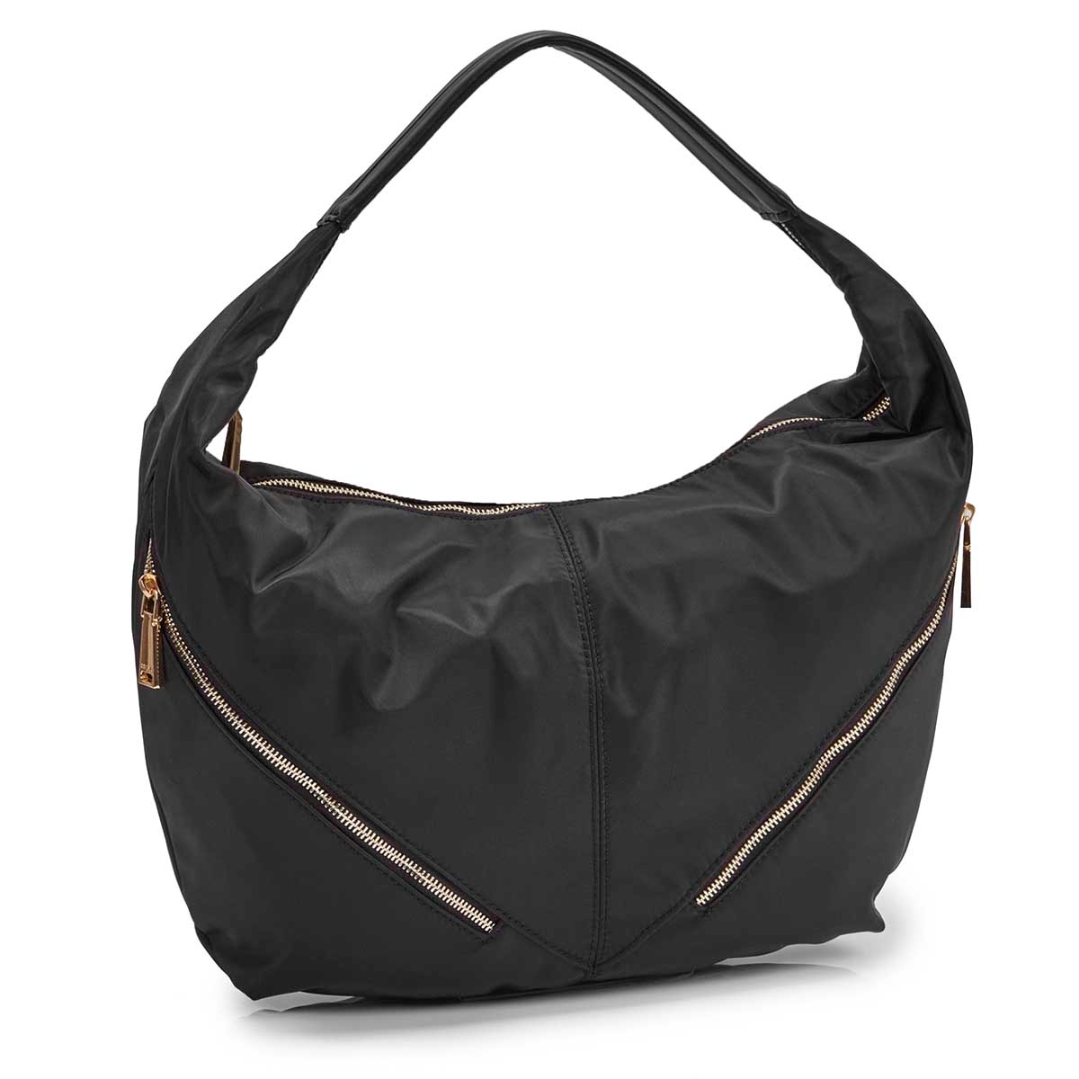 Women's JESSIE black slouchy hobo bag