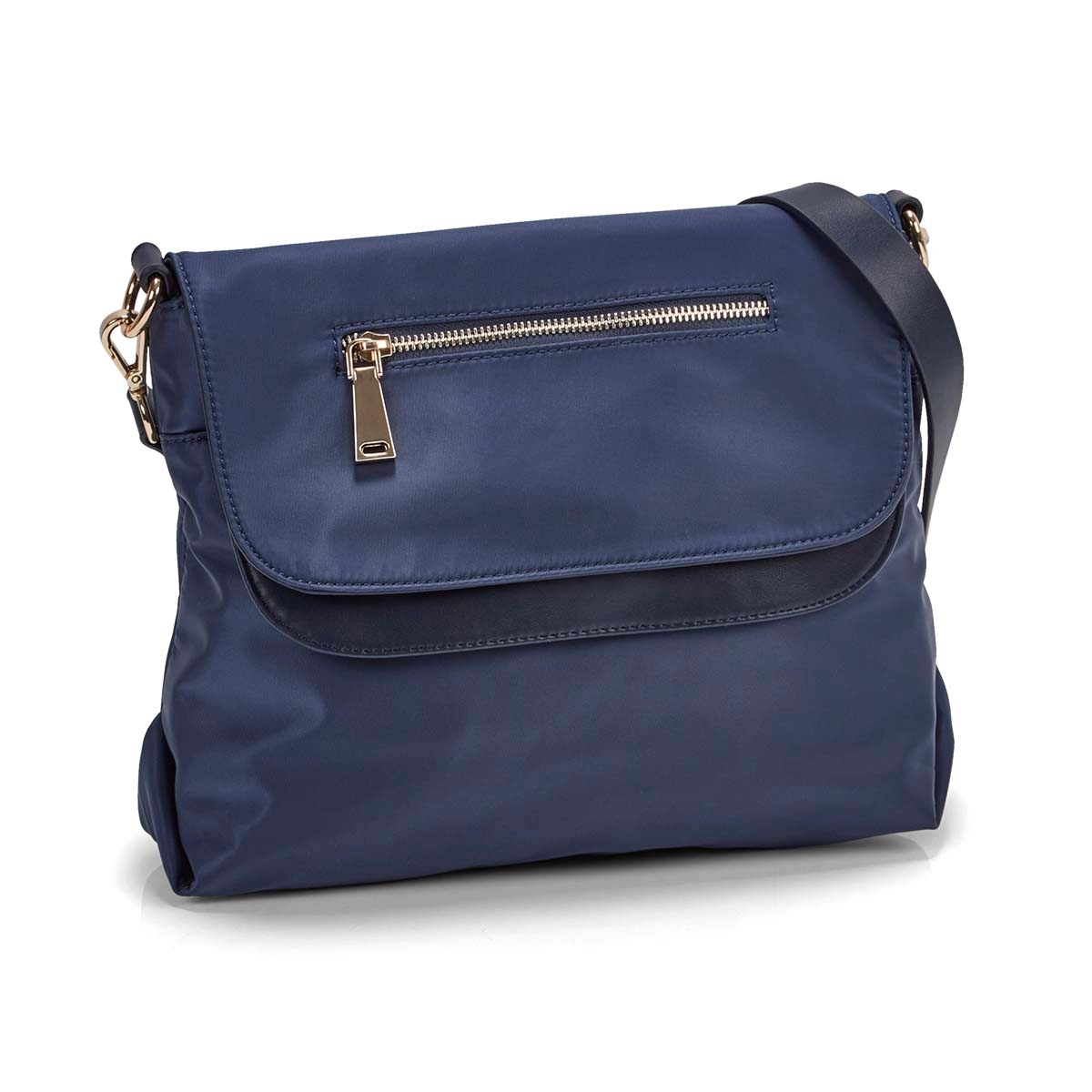 Lds Jessie navy double flap crossbody