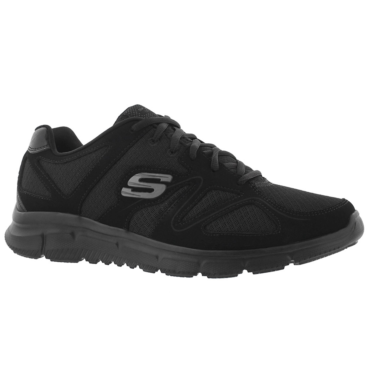 Skechers 58350 BBK Satisfaction Flash Point Black Men's Running Shoes 9 ...