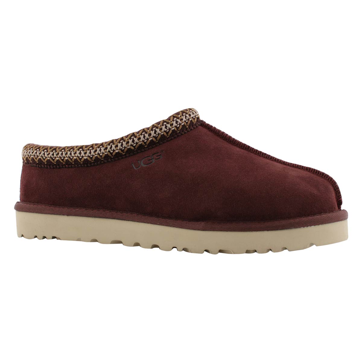 Mns Tasman burgundy sheepskin slipper