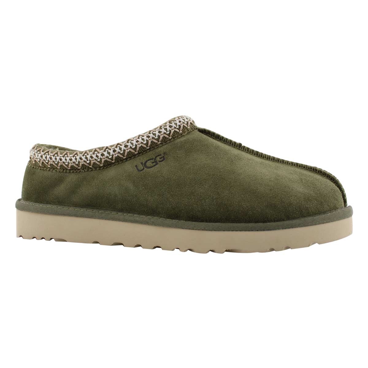 Mns Tasman moss green sheepskin slipper