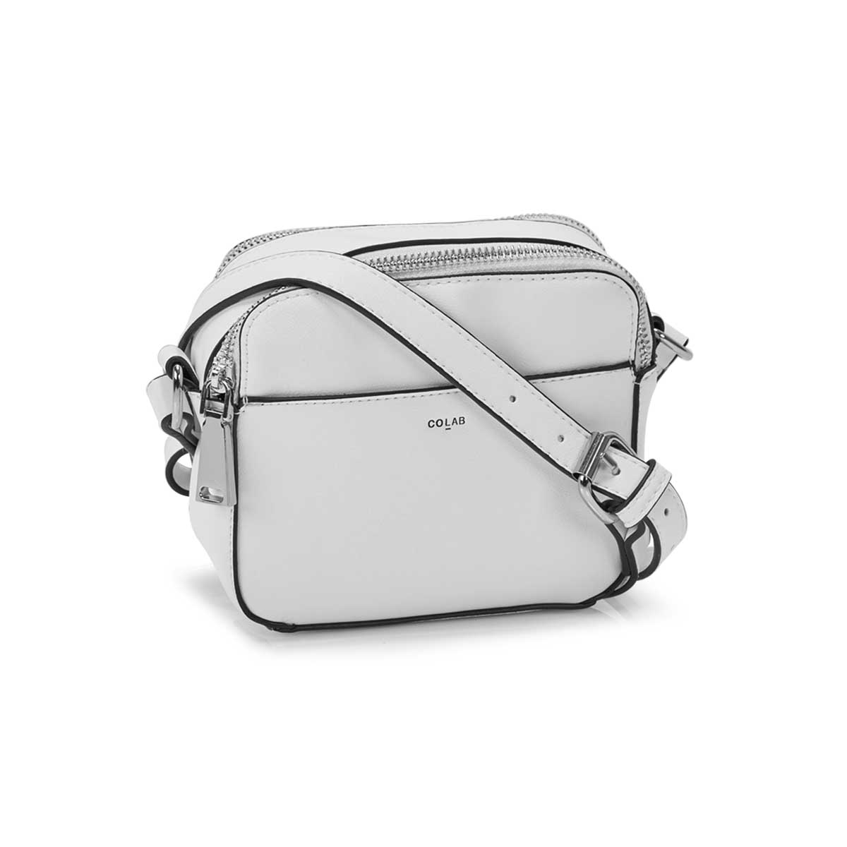 Lds MALIBU Camera wht crossbody bag