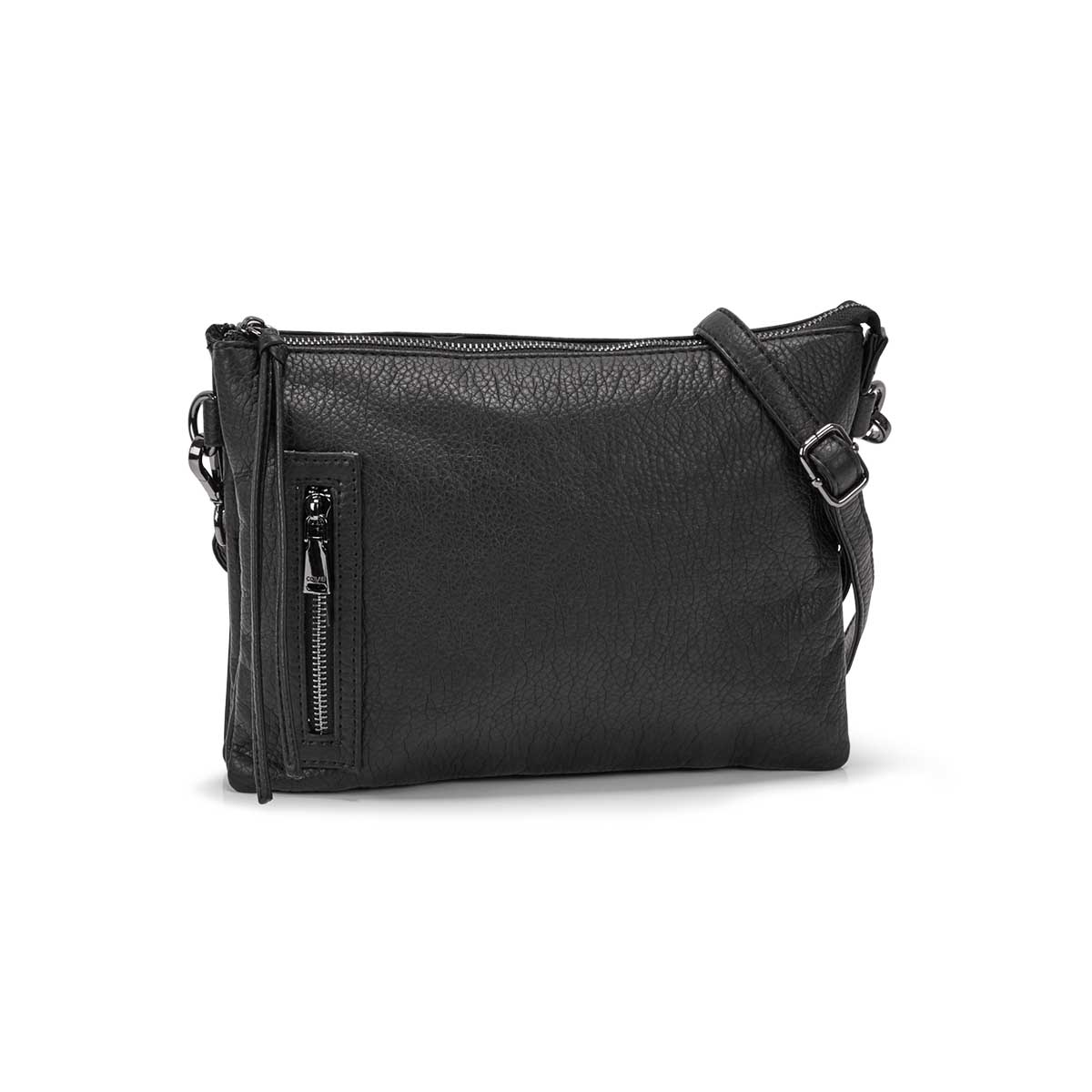 Women's LOFT FLAT black crossbody bag